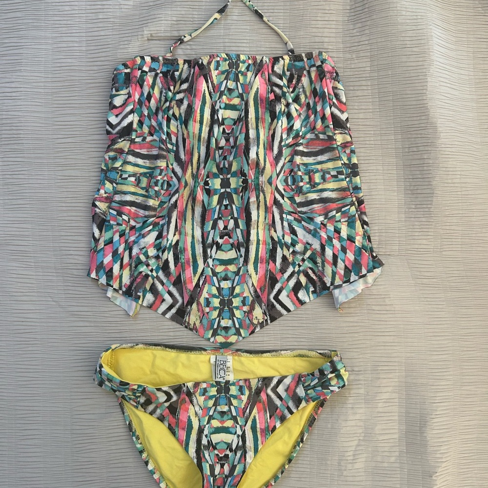 BECCA Multicolor Geometric Swimsuit